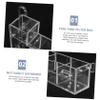 Hanging Aquarium Filter Box, Acrylic Drip Box with 3-in-1 Cleaning view 2