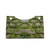 Tissue Box Cover with Moss Stone and Paving Stone Print, Leather, Long, Cute Decorative Organizer for Bathroom, Bedroom, Office, or Car view 2