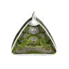 Tissue Box Cover with Moss Stone and Paving Stone Print, Leather, Long, Cute Decorative Organizer for Bathroom, Bedroom, Office, or Car view 3