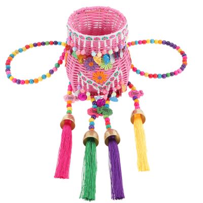 Alipis Small Multipurpose Basket for Boys and Girls, Decorative Woven Dance Prop for Outdoor Picnics and Home Decor