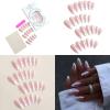 Glossy Medium Almond French-Tip Press-On Nails view 2