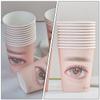 Lash Extension Practice Cups, 20-Piece Beige Paper Set view 4