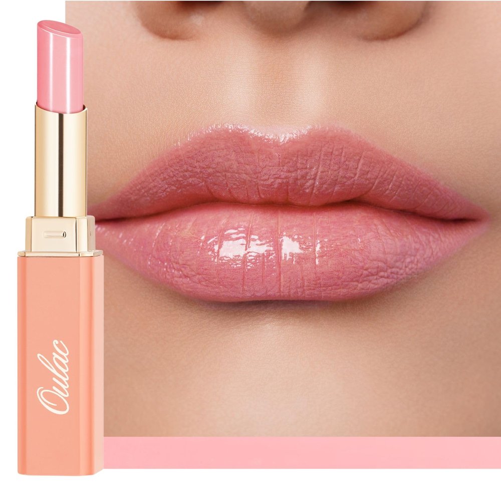 Oulac 2-in-1 Lipstick and Lip Balm, Juicy and Glossy, Vegan 22