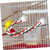 BESPORTBLE 6-Piece Parrot Cotton Rope Toy and Climbing Rope Set with Long Colorful Bird Perches for Parrot and Budgie Cages view 3