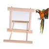 BESPORTBLE 2-Piece Parrot Stand with Mirror, Bird Toy for Cages view 3