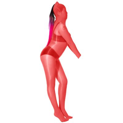 BESYFAY Unisex Nylon Bodystocking with Half Hood