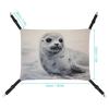 Harp Seal Painting Small Pet Hammock for Cage view 2