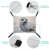 Harp Seal Painting Small Pet Hammock for Cage view 3