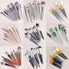Namzi 8-Piece Makeup Brush Set, High-Quality Synthetic Foundation, Powder, Concealer, Eyeshadow, Blush Brushes, Blue view 4