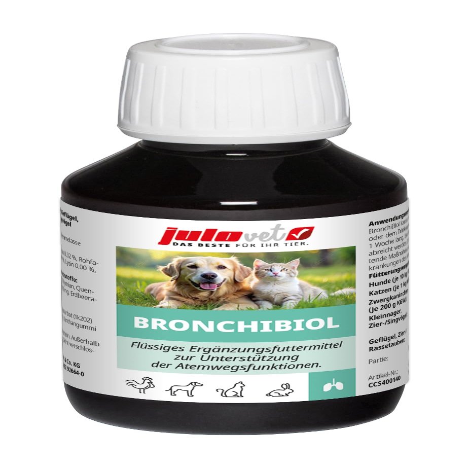 JuloVet BronchiBiol Liquid Supplement, 100 mL