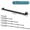 Black Stair Railing, Complete Wall-Mount Set, Wrought Iron, 350 cm view 2