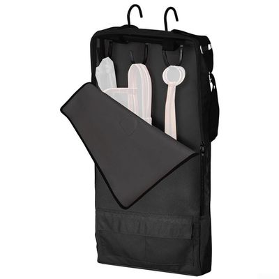 Hasaller Horse Tack Storage Bag with 3 Hooks, Black