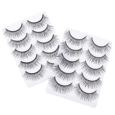 FRCOLOR 10 Pairs Handmade Multi-Layer False Eyelashes