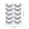 FRCOLOR 10 Pairs Handmade Multi-Layer False Eyelashes view 2