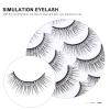 FRCOLOR 10 Pairs Handmade Multi-Layer False Eyelashes view 3