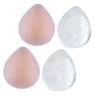 4-Piece Silicone Intimate Adhesive Pads for Women, Self-Adhesive for Swimming