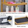 Hair Salon Cabinet Trolley with 2 Dryer Holders, Drawer and Styling Station view 2