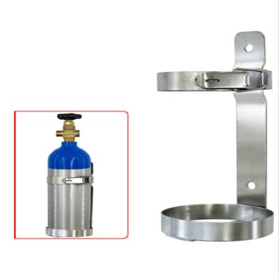 Wall-Mount Oxygen Tank Holder and Storage Rack for Hospitals and Clinics, Single Fixed Holder for 24 L (2.8 L)