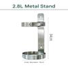 Wall-Mount Oxygen Tank Holder and Storage Rack for Hospitals and Clinics, Single Fixed Holder for 24 L (2.8 L) view 2