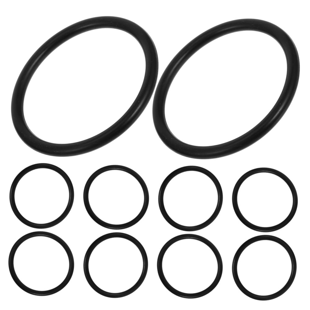 MUCKLILY 10-Pack Rubber Rings for Singing Bowls, 76 mm Inner, EPDM Seals, Heat-Resistant