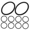 MUCKLILY 10-Pack Rubber Rings for Singing Bowls, 76 mm Inner, EPDM Seals, Heat-Resistant view 1