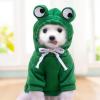Winter Dog Costume - Portable Hoodie with Frog Design view 3