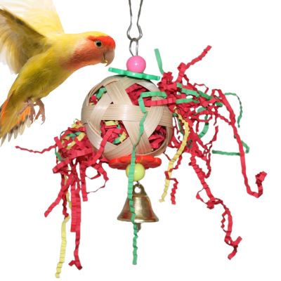 Shredded Toy for Birds - Rattan Ball