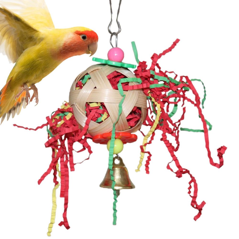 Shredded Toy for Birds - Rattan Ball