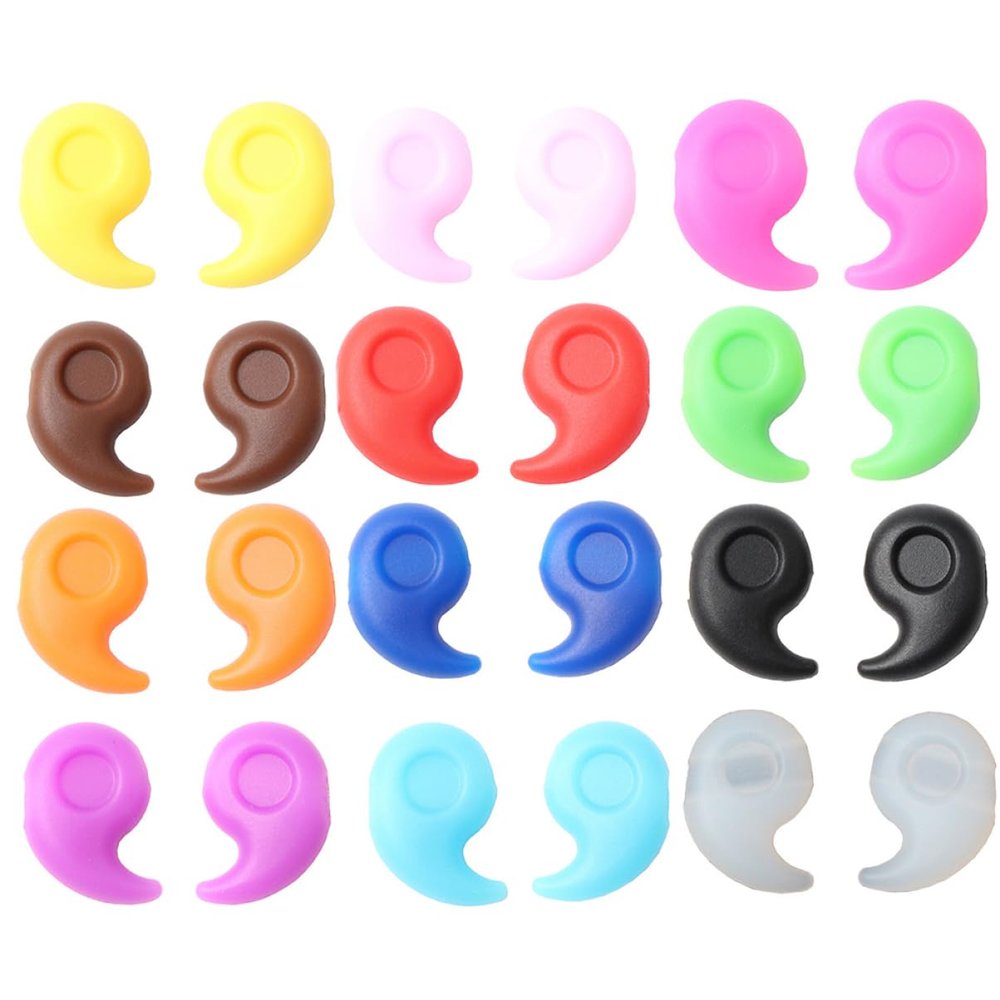 Hemobllo Non-Slip Silicone Eyeglass Ear Hooks, 12 Pairs