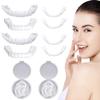 Care Spring Clip-On Artificial Teeth, Upper and Lower Veneers, Temporary Dentures, 2-Piece Set view 1