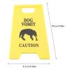 2 Pack Cat and Dog Vomit Warning Sign view 3