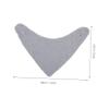 SECFOU 3-Piece Adjustable Cotton Bandana Bibs, Absorbent Triangle Bibs, Pastel Green view 2