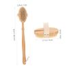 SKISUNO Back Scrubber with Long Bamboo Handle and Firm Bristles view 4