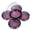 Round Storage Case for False Eyelashes, 5-Pack, Pink view 1