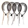 4-Piece Rhinestone Hair Bun Clip Set, Round Hair Clips view 1