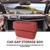 Leather Car Seat Gap Organizer for Front Seat, Multifunctional Storage Bag with USB Charging Port, for BMW 840i 840d M850i M8, E Red view 2