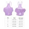 HOUDERCO Cotton Period Panties for Dogs - Breathable Hygiene Pad for Female Dogs and Untrained Puppies - Prevents Stains and Odor - Purple L view 2