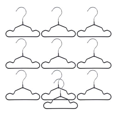 HUANGING Pet Hangers, PVC Coated, Non-Slip, for Small Pet Clothing, 15/20/25 cm, 10 Pack