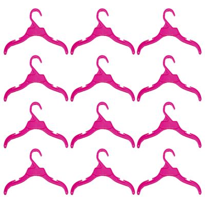 HUANGING Pet Clothes Hangers, Non-Slip, for Small Pet Clothing, 19/25 cm, 12 Pack