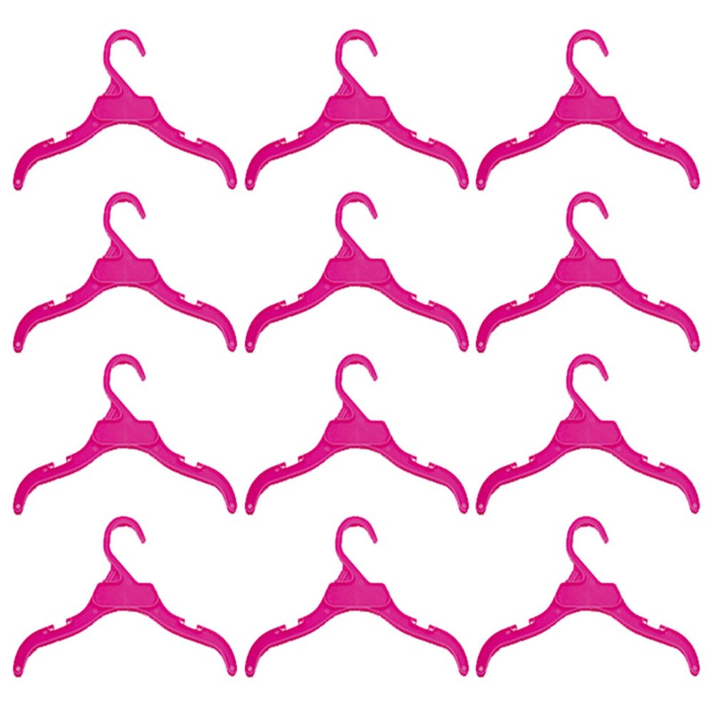 HUANGING Pet Clothes Hangers, Non-Slip, for Small Pet Clothing, 19/25 cm, 12 Pack
