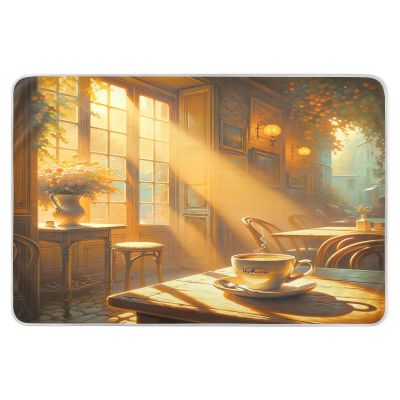 Rustic Cafe Morning Beige Waterproof Reusable Incontinence Bed Pads for Women and Adults