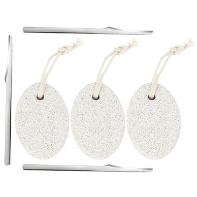 FRCOLOR 3-Piece Stainless Steel Pedicure Tool Set for Removing Calluses and Dead Skin