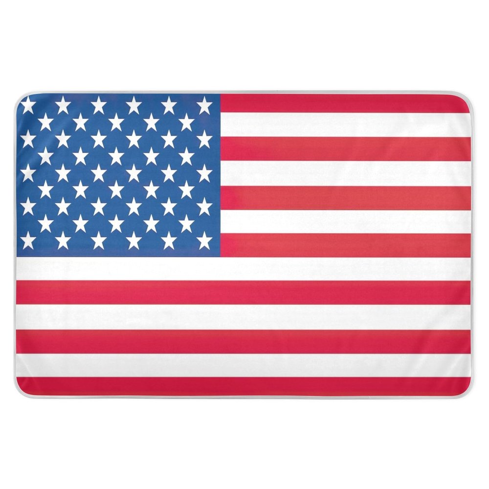 American USA Flag Bed Protector Pads, Potty Training Pads for Bed, Pee Pads for Adults