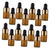 HAPINARY 20-Pack 2 mL Brown Glass Dropper Bottles view 1