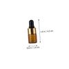 HAPINARY 20-Pack 2 mL Brown Glass Dropper Bottles view 2