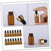 HAPINARY 20-Pack 2 mL Brown Glass Dropper Bottles view 4