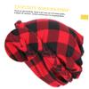 TINEASUR Women's Soft Plaid Sleep Cap view 4