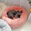 SJHDHDA Warm Fleece Dog & Cat Bed, Pink, 80 cm view 4