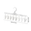 Children's Clothes Hanger with 8 Clips, 360° Rotating view 2