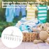 Children's Clothes Hanger with 8 Clips, 360° Rotating view 3